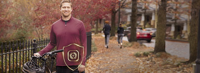 Man Smiling With CeraPlus Logo