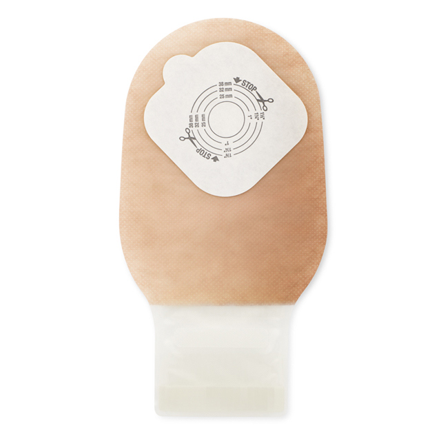 Hollister Incorporated Pouchkins Drainable Pediatric Pouch Flat guide back 3796