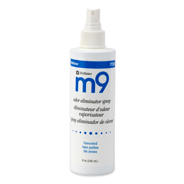 Hollister Incorporated m9 Unscented Odor Eliminator 8oz spray bottle 7733