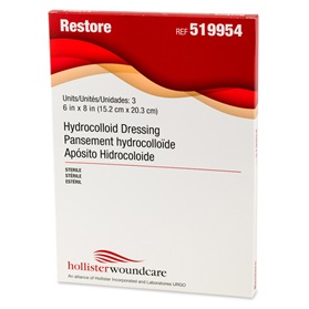 Hollister Incorporated Restore hydrocolloid sterile dressing box 519954