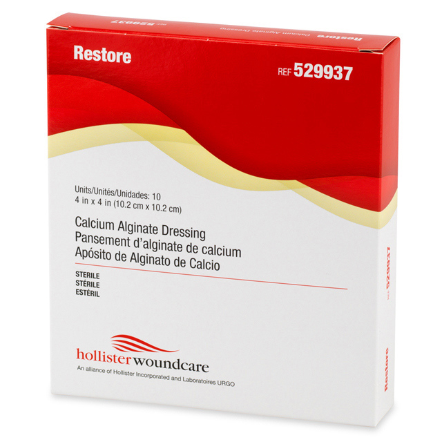 Hollister Incorporated Restore Calcium Alginate Dressing box 529937