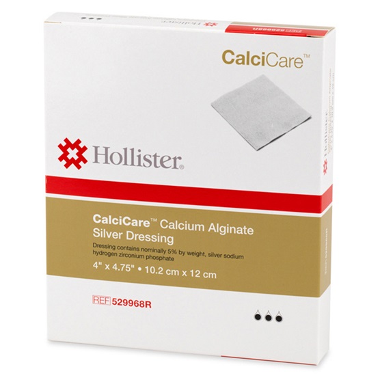 Hollister Incorporated CalciCare Calcium Alginate Silver Dressing box 529968r